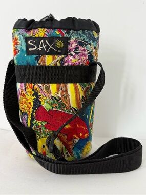 Sax Climbing Gear Retro Chalk Bag with Strap Colorful Fish Pattern
